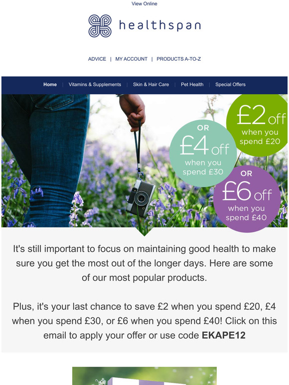 Last two days to use your April offer!