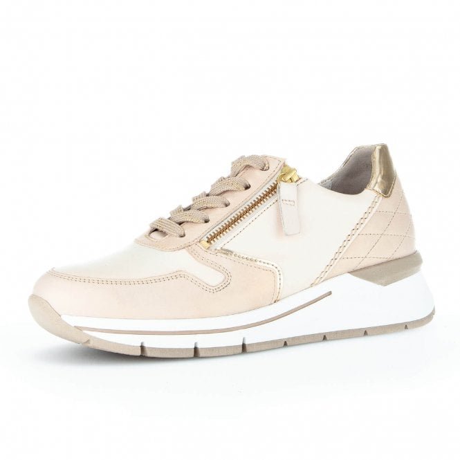 Cath Wide Fit Fashion Sneakers in Beige