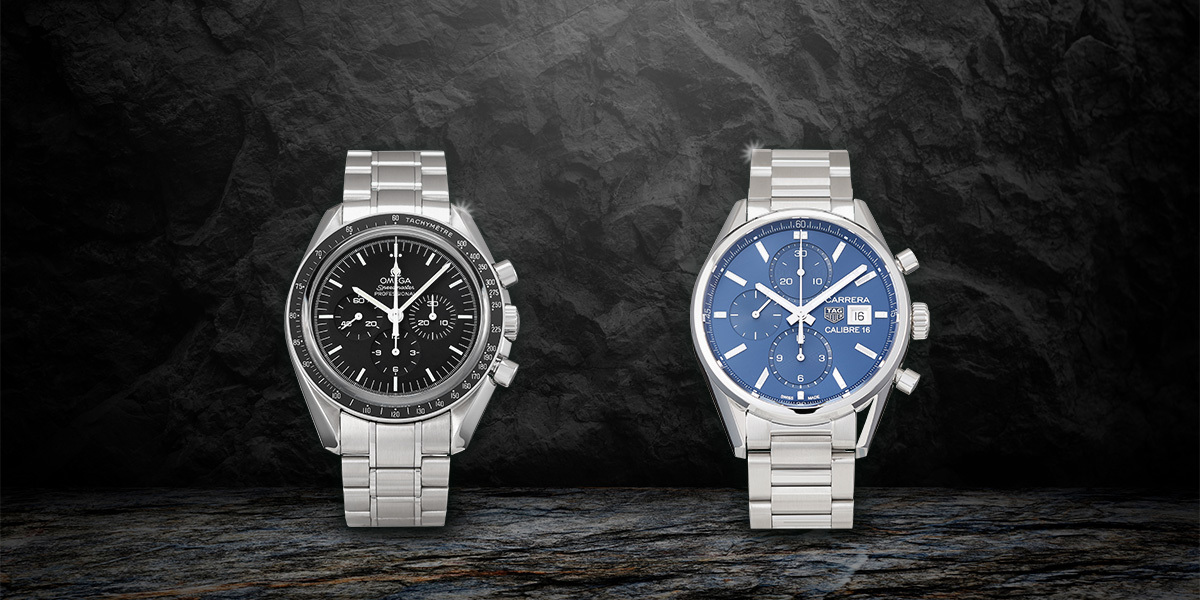 Omega speedmaster vs tag heuer cheap carrera