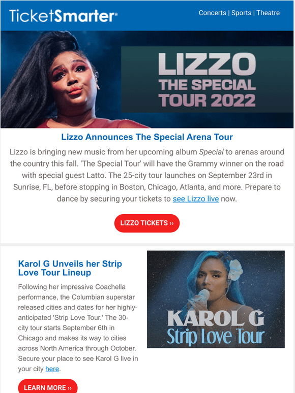 LIZZO ANNOUNCES THE SPECIAL TOUR - Sound Check Entertainment