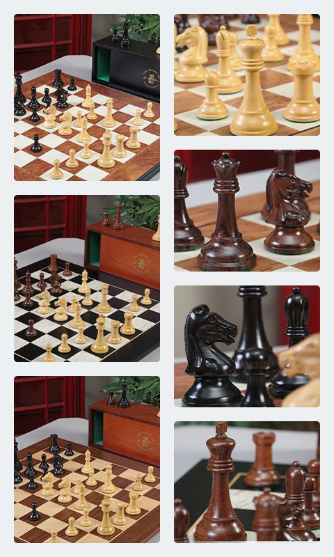 Reproduction of the Drueke Players Choice Chess Pieces 