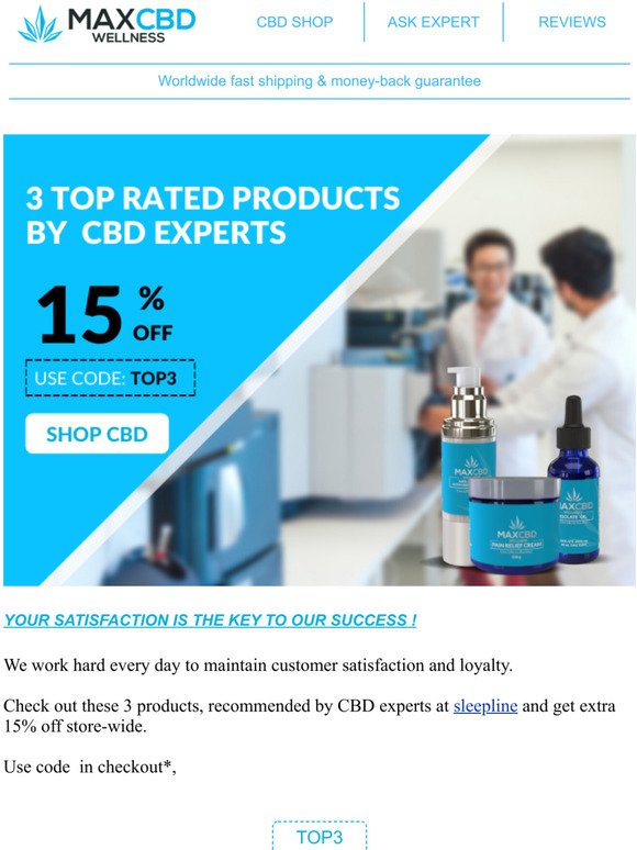 3 Top Rated Products By CBD Experts