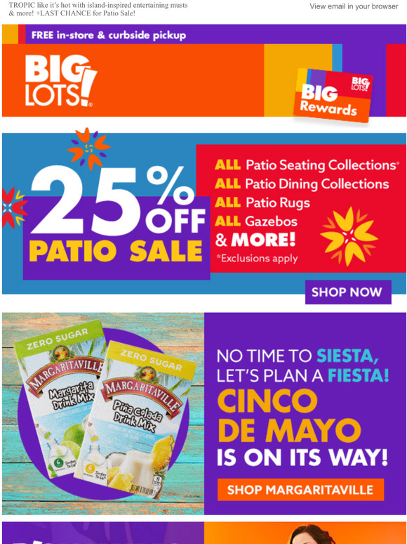 Big Lots Prep for Cinco de Mayo with Margaritaville! Milled