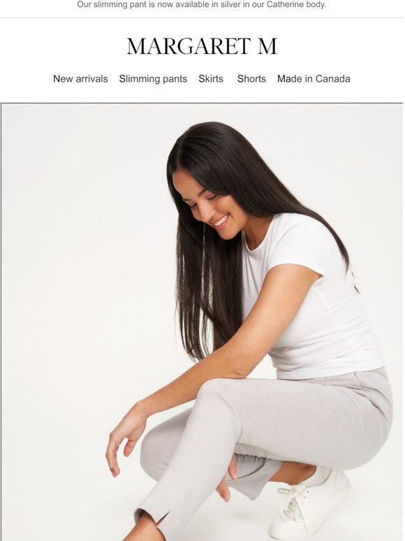Just in! Our slimming pants in silver.