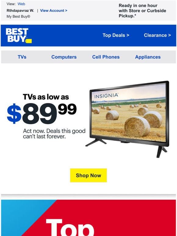 Best Buy TVs starting at 89.99 (no joke!) Milled