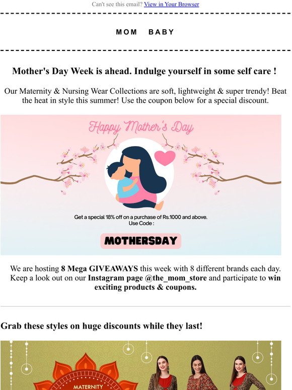 Get 18% off this Mother's Day! Hurry up!