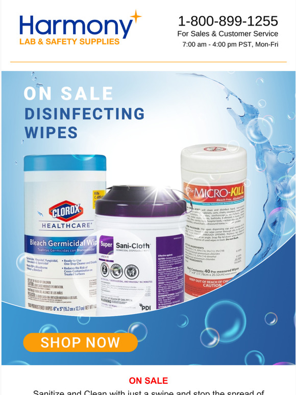 Harmony Lab & Safety Supplies Have you tried our disinfecting wipes
