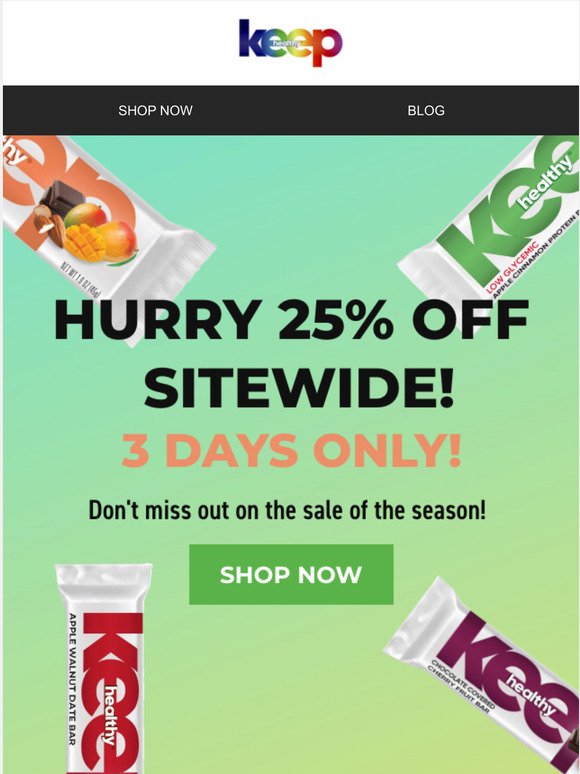It's Go Time! 25% OFF SITEWIDE!