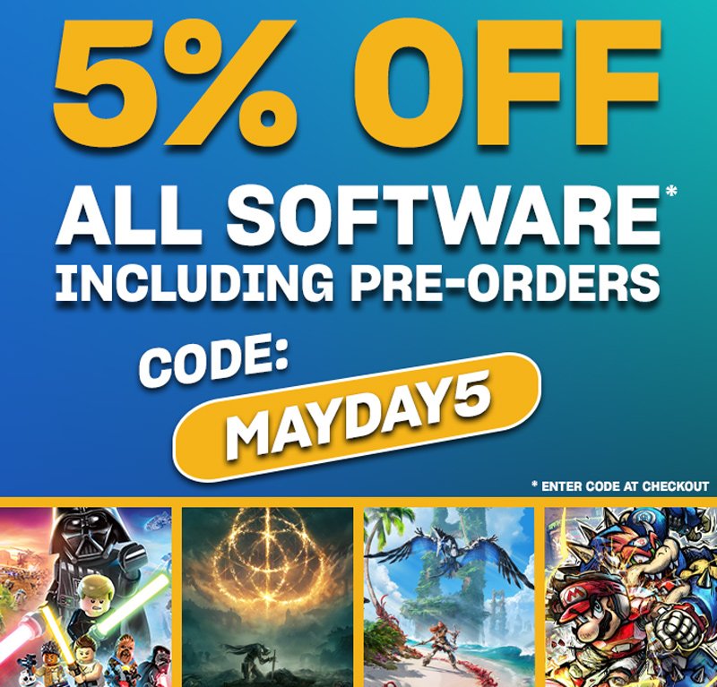 5 Percent Off This Weekend Using Code 'MAYDAY5'