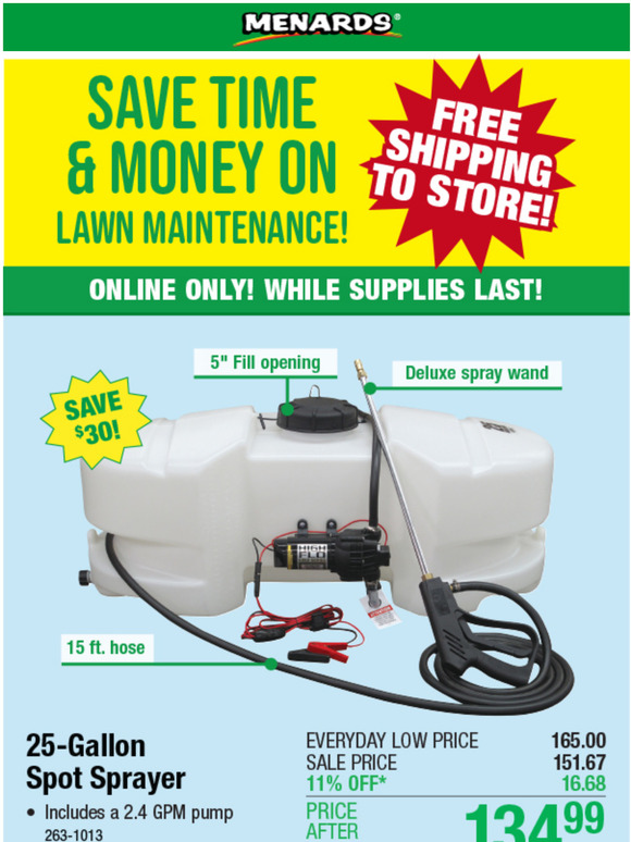Menards Control Weeds & Maintain A Lovely Lawn + 11 OFF*! Milled