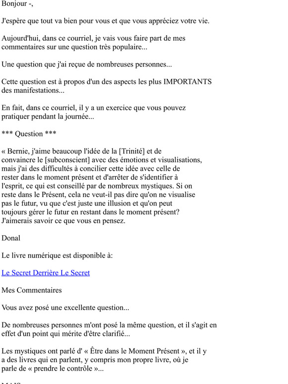 -Voici quand il faut visualiser, parce que...