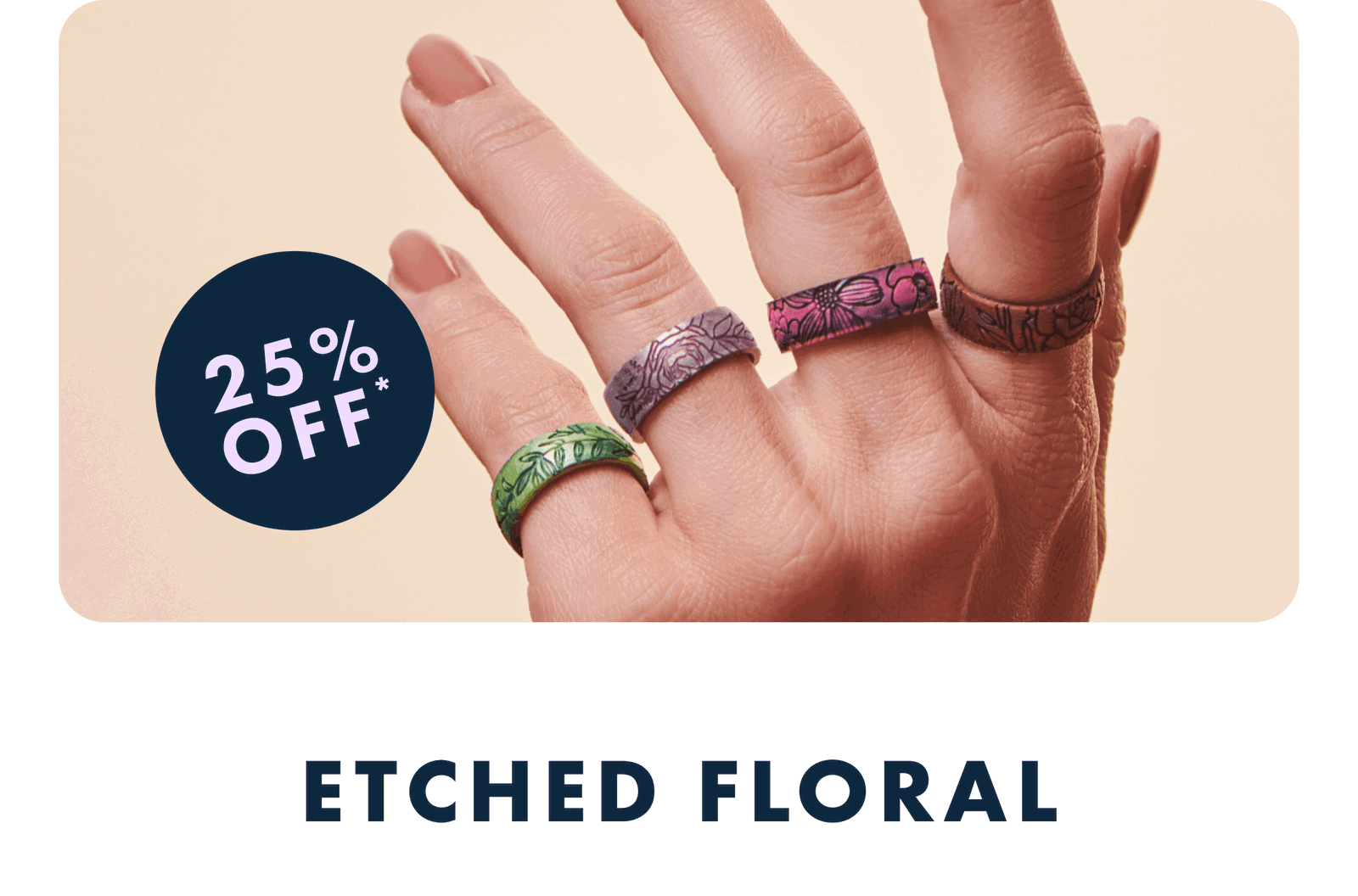 etched floral