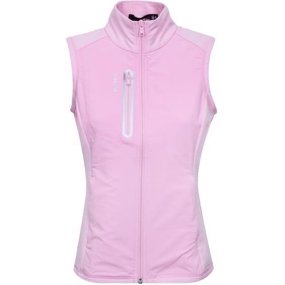 RLX Ralph Lauren Womens Tech Terry FZ Vest Pink