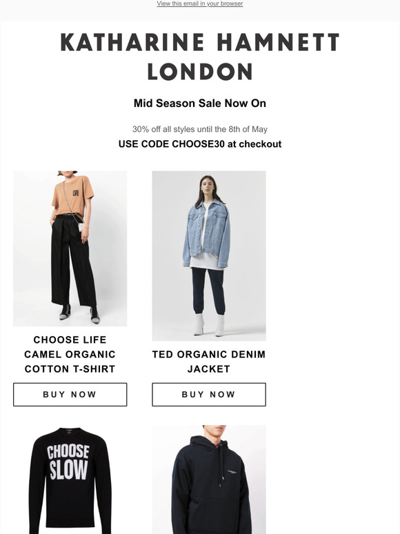 MID-SEASON SALE NOW ON: 30% OFF