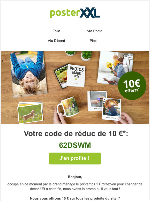 10  sur tous les produits