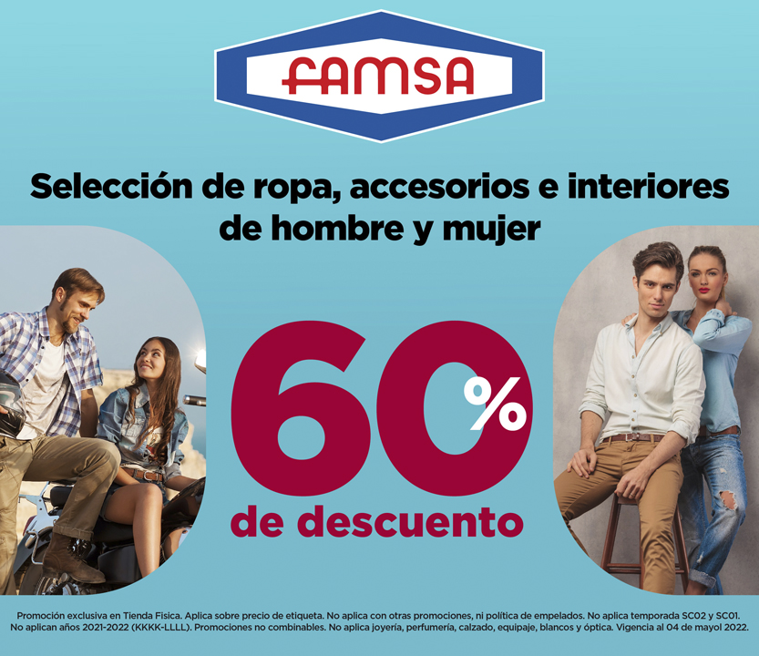 famsa Sper promocin en ropa y calzado Milled