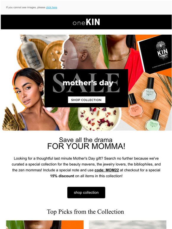 15% OFF! Thoughtful Gifts for Mother's Day! 