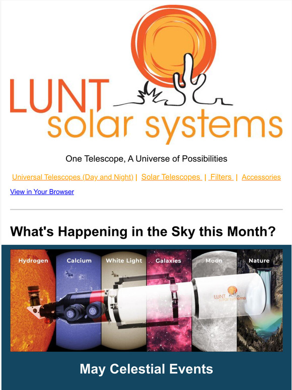 Your May 2022 Sky!  Telescopes, Eclipse Products and More!