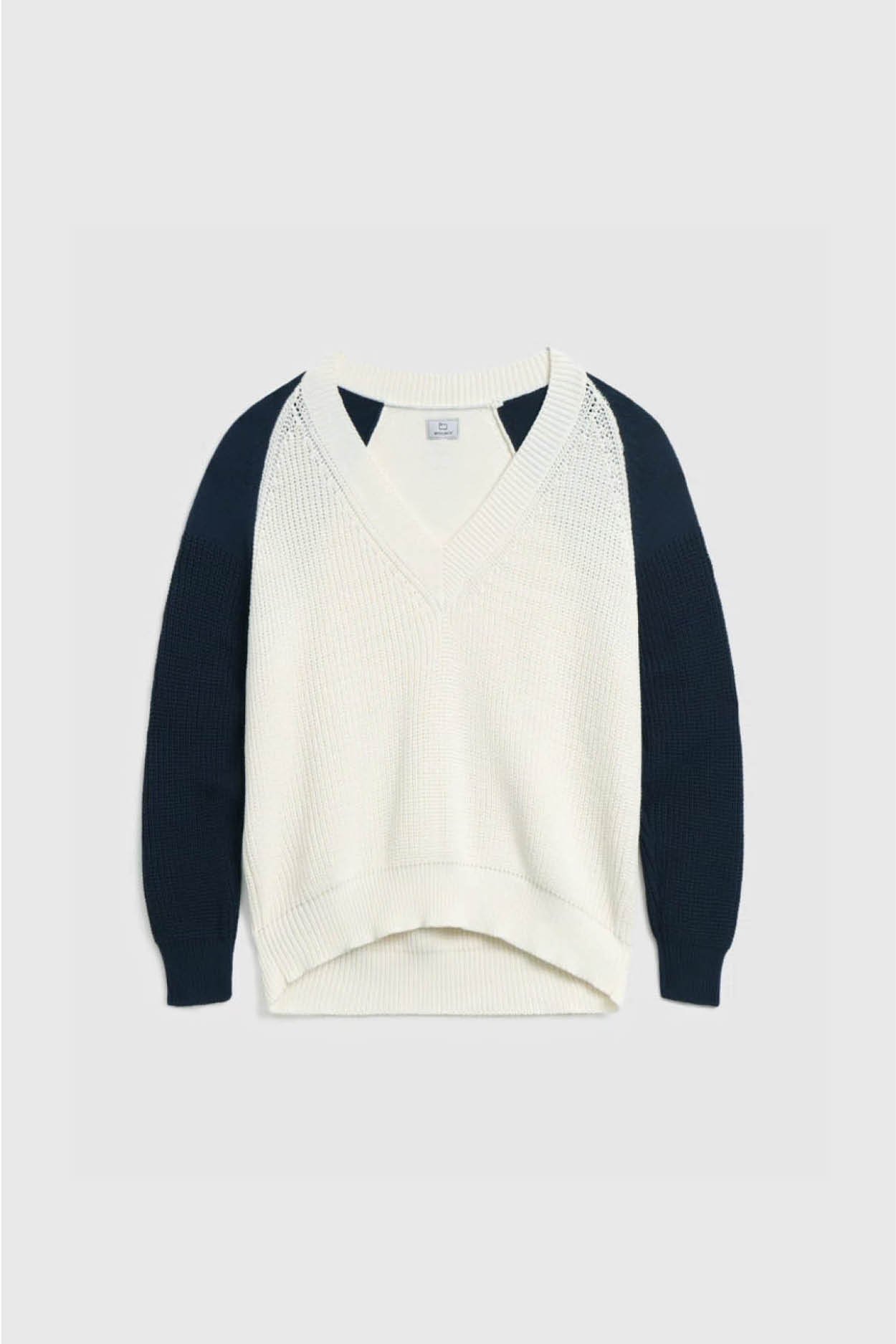 V-neck sweater in soft cotton