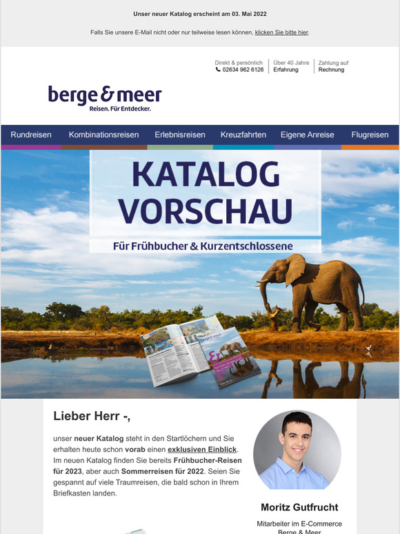 Berge & Meer Exklusive Vorschau auf den neuen Katalog Milled