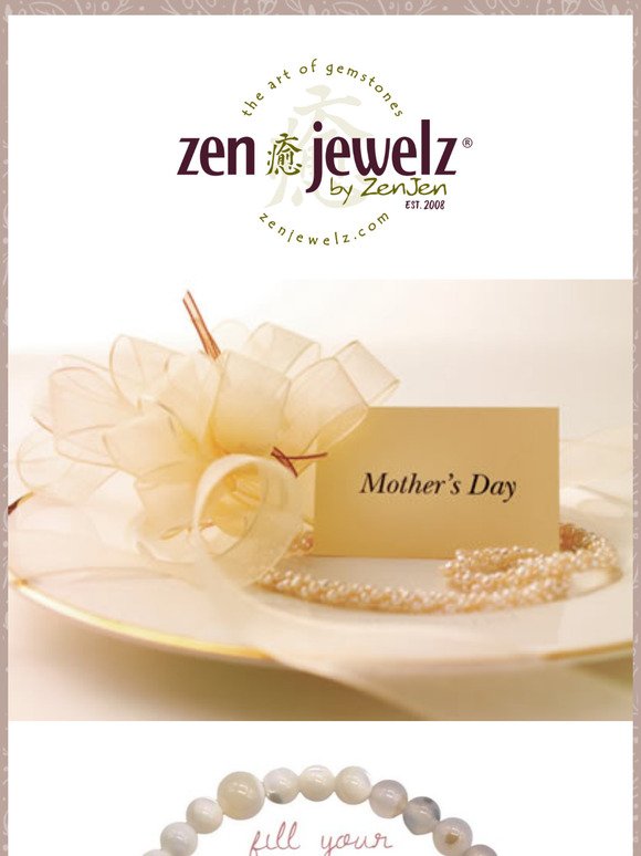 MAY STONE OF THE MONTH - Happy Mother's Day!! Fill Your Heart With Love - SHOP OUR SPECIAL EDITION MOTHER OF PEARL & WHITE AGAGTE BRACELET TODAY