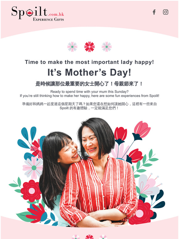 Time to make the most important lady happy!Its Mothers Day!