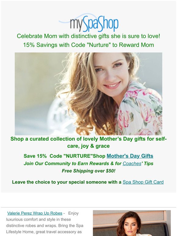 Celebrate Mom with Gifts of Love & Well-Being 