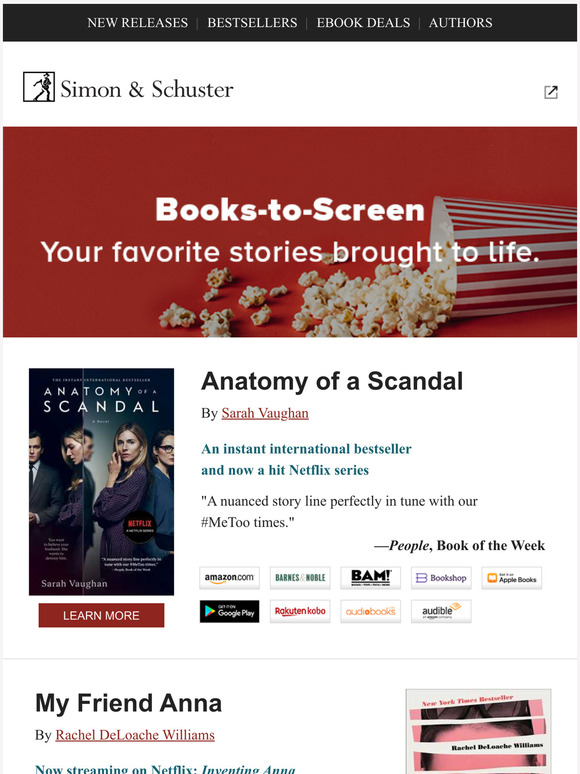 Simon & Schuster Our favorite booktoscreen adaptations Milled