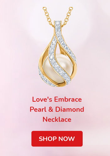 Love's Embrace Pearl & Diamond Necklace | Shop Now