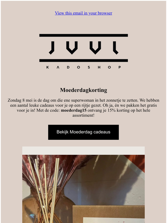 Deze hele week 15% Moederdagkorting