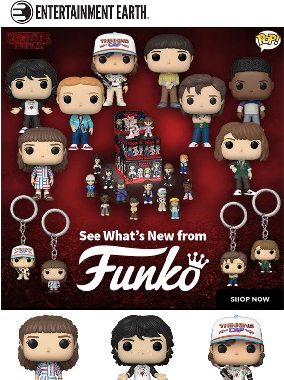 Entertainmentearth New Stranger Things Pop Vinyl Figures Milled