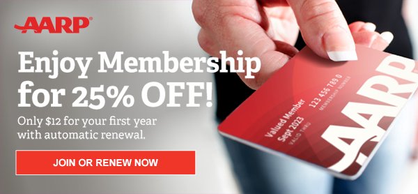 Enjoy Membership for 25% OFF! Only $12 for your first year with automatic renewal. JOIN OR RENEW NOW