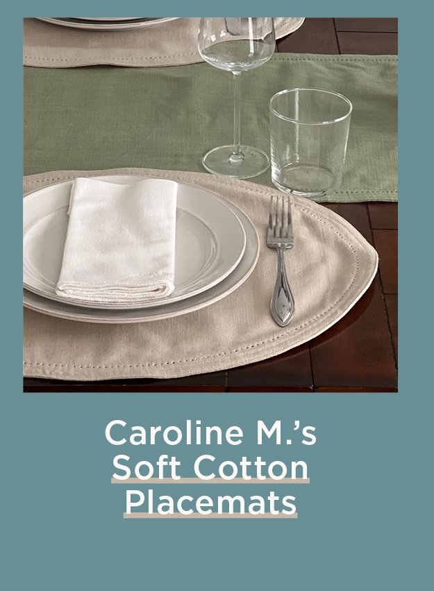 Caroline M.'s Soft Cotton Placemats 