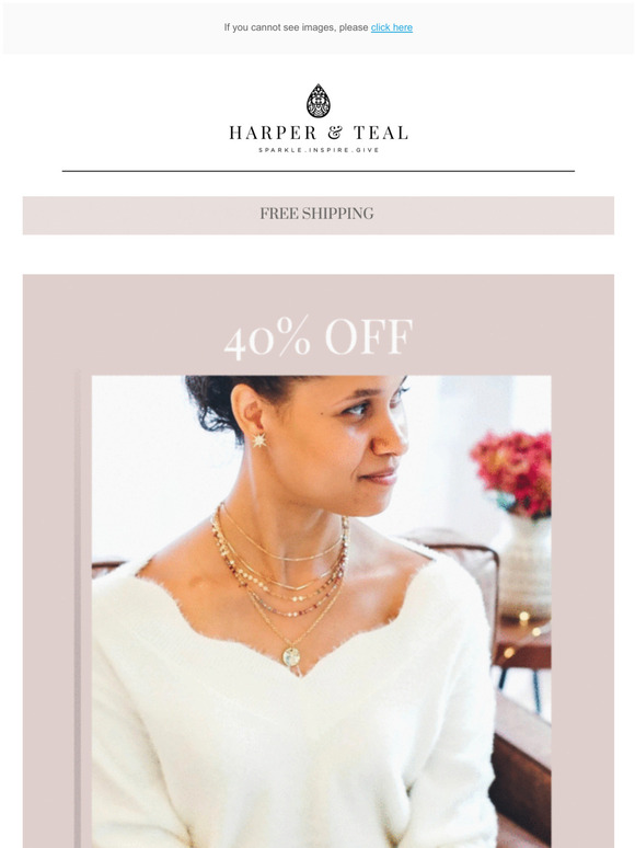 Take 40% Off All Necklaces