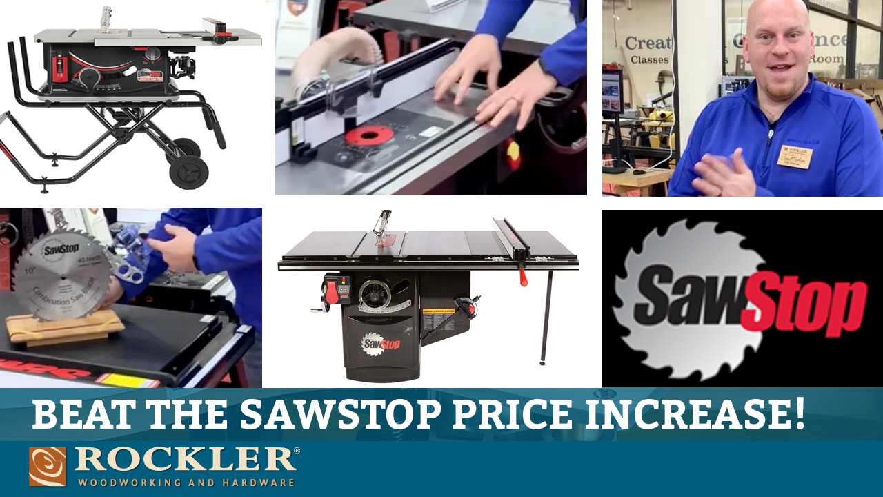 Rockler Final Day to Beat the SawStop Price Hike! Milled