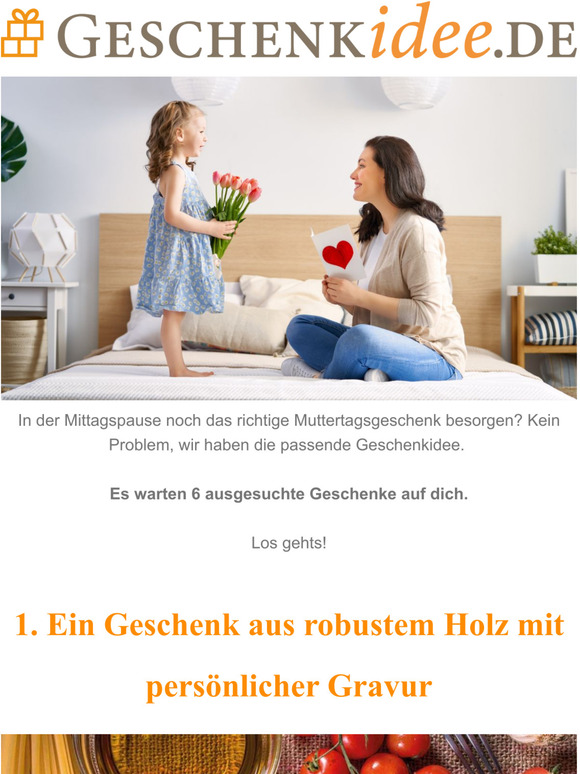 [Muttertag] Geschenk bis 14 Uhr bestellen = heute Versand