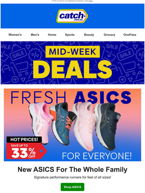 catch asics sale