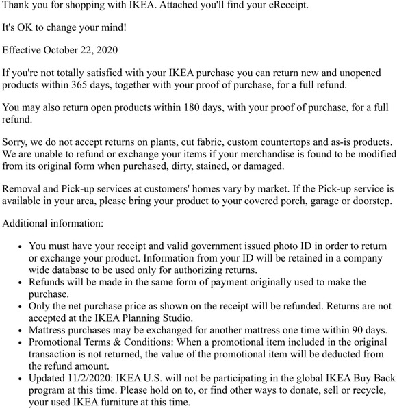 IKEA IKEA Proof of payment Milled