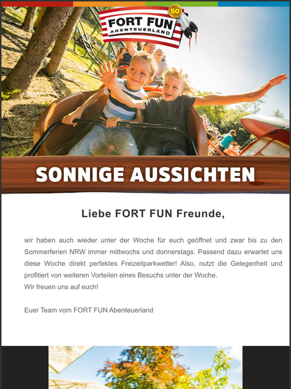  Perfektes Parkwetter am Mittwoch und Donnerstag 