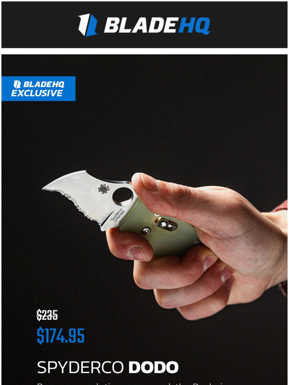Blade HQ Source Exclusive Spyderco Dodo Now Available! Milled