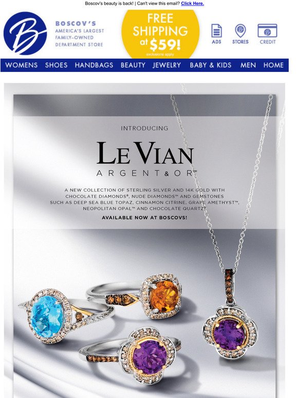 Boscov's: Introducing Le Vian Argent&Or | Milled