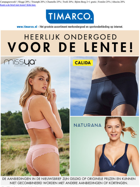 Heerlijk ondergoed voor de lente!