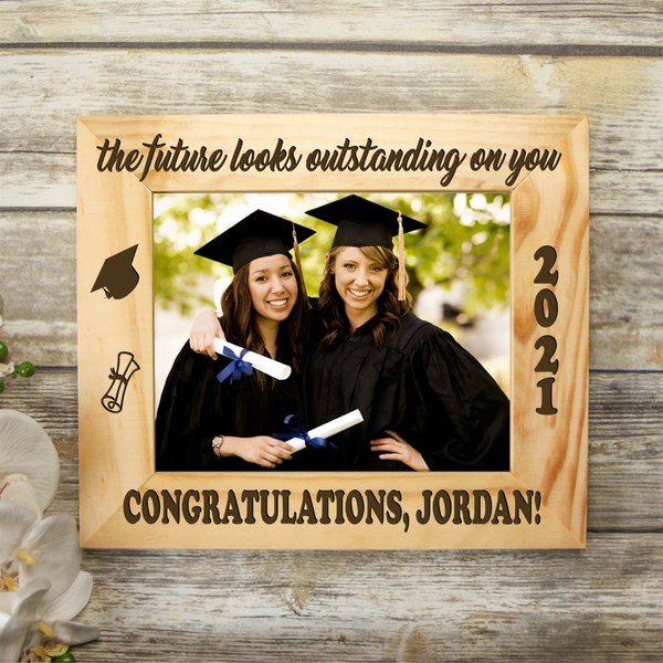 Personalized Wood Picture Frames - Graduation Gifts