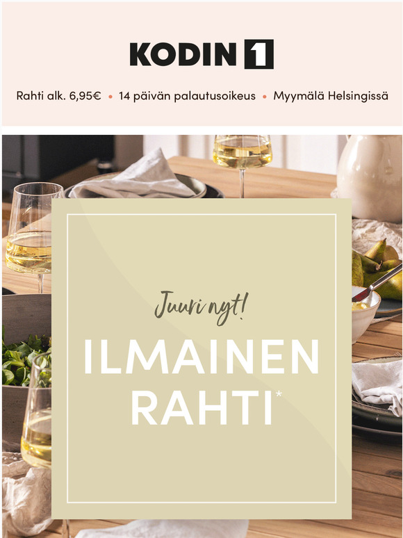 Nyt meill... ILMAINEN RAHTI! 