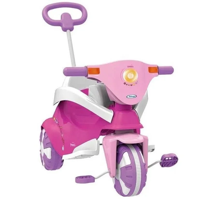 Triciclo Happy Pink 3 em 1 - Xalingo