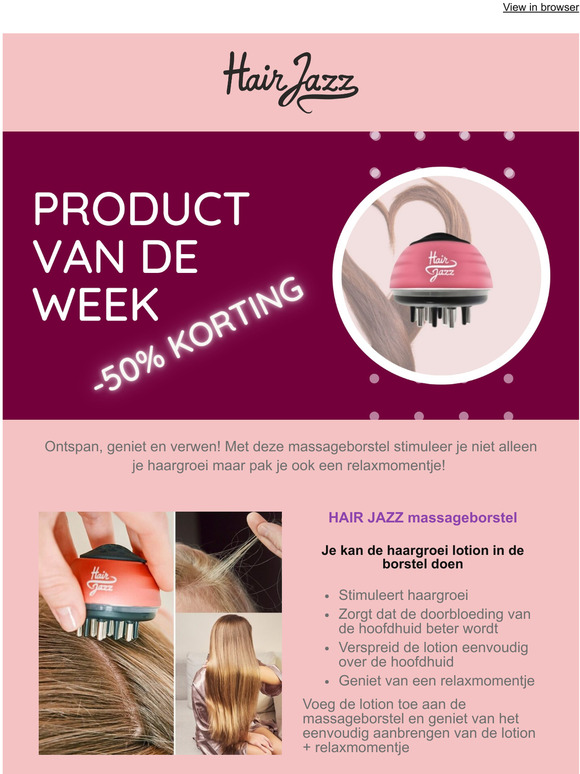 HAIR JAZZ Hair Growth Products HAIR JAZZ massageborstel 50 Stimuleer