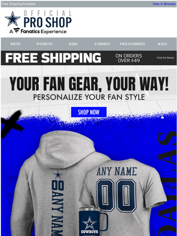 Dallas Cowboys - Cowboys gear + 75% OFF = Best sale ever! Save up to 75% on  all clearance merchandise from ShopCowboys.com sale ends Sunday!  ☆ShopCowboys today: