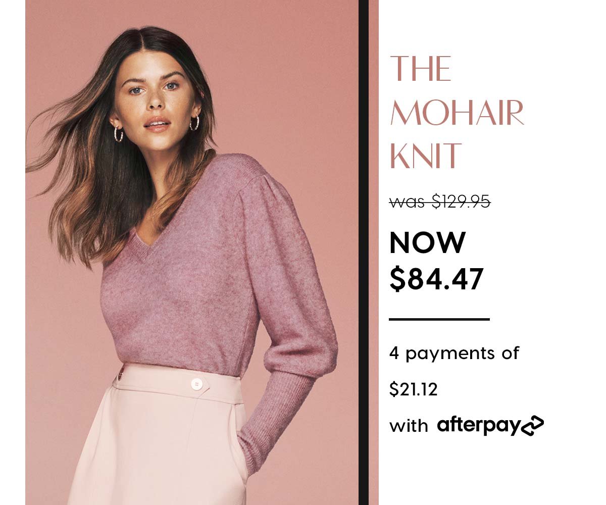 The Mohair Knit. was $129.95 NOW $84.47