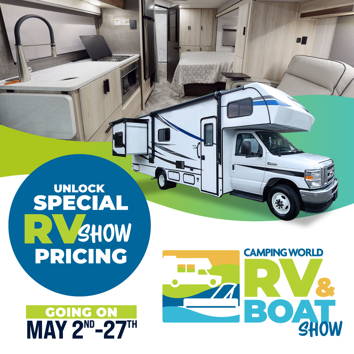 Camping World The 2022 RV & Boat Show Is Going On Now! Milled