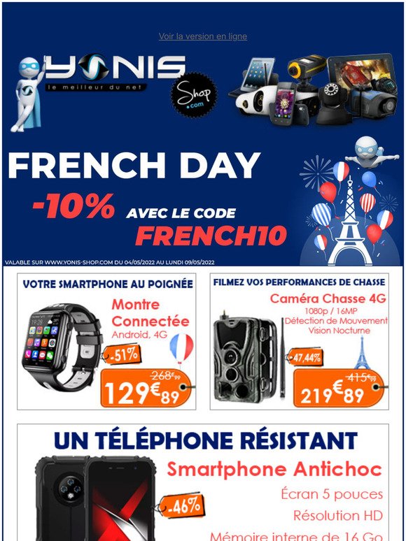 Pour vous , -10% en plus des promotions pour les French Days